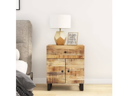 vidaXL Noční stolek 50x33x60 cm masivní mangovník a kompozitní dřevo