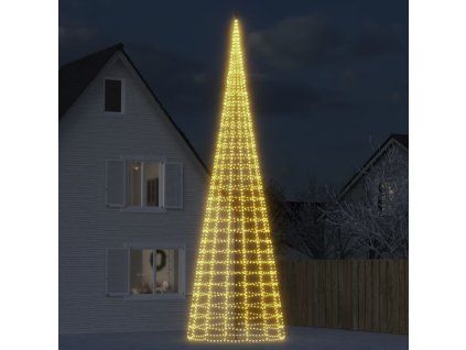 vidaXL LED vánoční stromek 3000 teplých bílých LED 800 cm