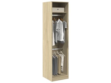 vidaXL Šatní skříň dub sonoma 50 x 50 x 200 cm kompozitní dřevo