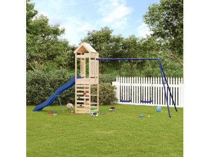 vidaXL Dětské hřiště na zahradu masivní borové dřevo