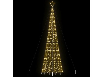 vidaXL LED vánoční stromek s hroty 1534 teplých bílých LED 500 cm