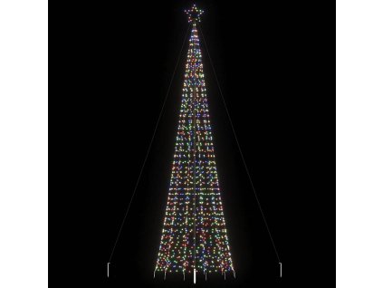 vidaXL LED vánoční stromek s hroty 1534 barevných LED diod 500 cm