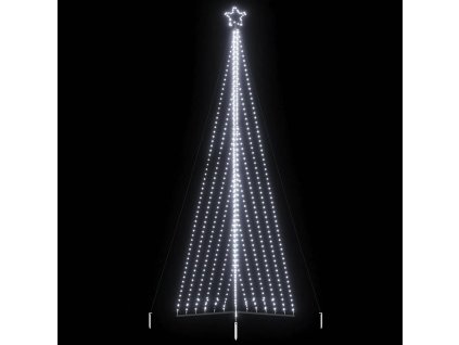 vidaXL LED vánoční stromek 789 studených bílých LED diod 476 cm