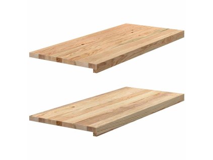 vidaXL Okenní parapety 2 ks neošetřené 90x40x2cm masivní dubové dřevo