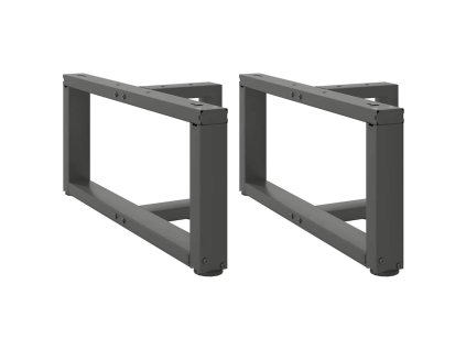 vidaXL Nohy konferenčního stolku ve tvaru T, 2 ks, antracitové, 70 x 25 x (30-31) cm, ocel