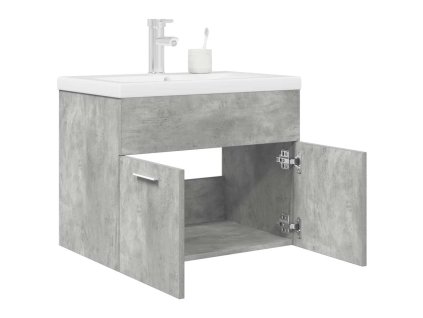 vidaXL Koupelnová skříňka se zápustným umyvadlem a baterií