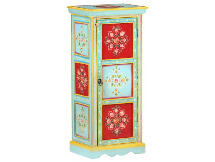 vidaXL Ručně malovaná komoda 40 x 30 x 90 cm masivní mangovník