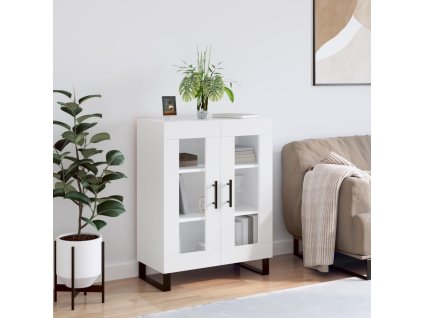 vidaXL Příborník bílý 69,5 x 34 x 90 cm kompozitní dřevo