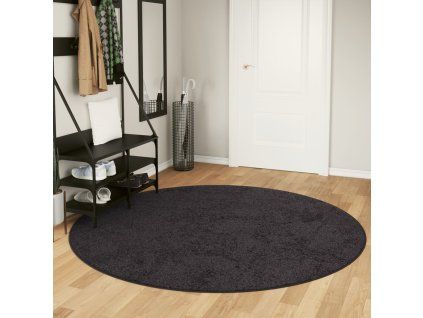 vidaXL Koberec pratelný antracitový Ø 200 cm