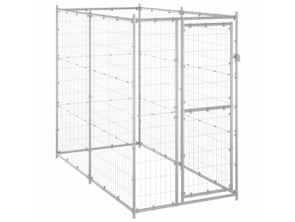 vidaXL Venkovní psí kotec pozinkovaná ocel 110 x 220 x 180 cm