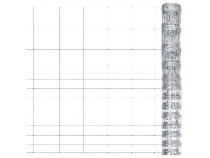 vidaXL Zahradní plot pozinkovaná ocel 50 x 1,5 m stříbrný