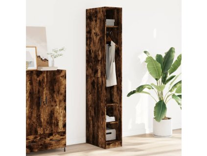 vidaXL Šatní skříň kouřový dub 30 x 50 x 200 cm kompozitní dřevo