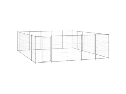 vidaXL Venkovní psí kotec pozinkovaná ocel 36,3 m²