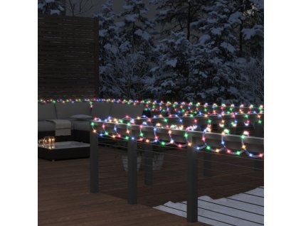 vidaXL Světelný LED řetěz s 1 200 vícebarevnými LED 50 m PVC