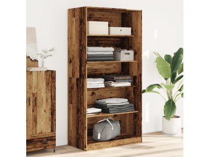 vidaXL Šatní skříň old wood 100 x 50 x 200 cm kompozitní dřevo