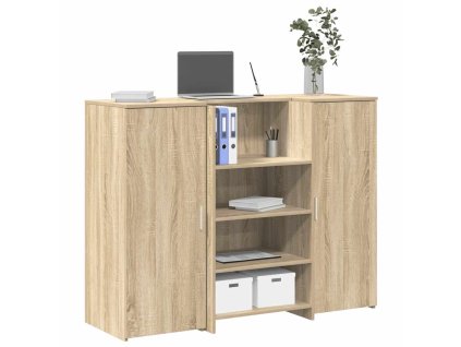 vidaXL Recepční stůl dub sonoma 135x50x103,5 cm kompozitní dřevo