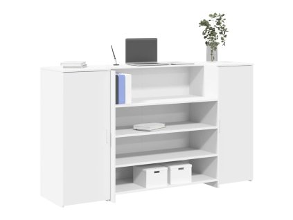 vidaXL Recepční stůl bílý 180 x 50 x 103,5 cm, z umělého dřeva