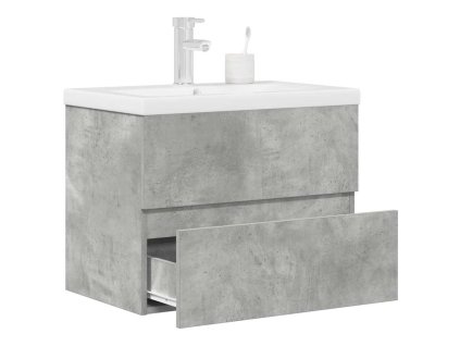 vidaXL 2dílný set koupelnového nábytku betonově šedý kompozitní dřevo