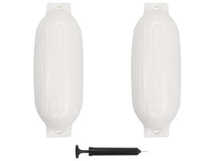 vidaXL Lodní nárazník 2 ks bílý 69 x 21,5 cm PVC