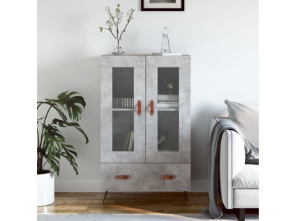 vidaXL Skříň highboard betonově šedá 69,5x31x115 cm kompozitní dřevo