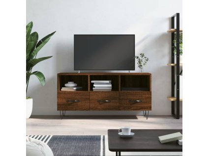 vidaXL TV skříňka hnědý dub 102 x 36 x 50 cm kompozitní dřevo