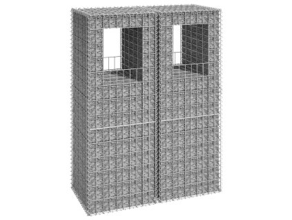 vidaXL Gabionové sloupky 2 ks 50 x 50 x 140 cm železo