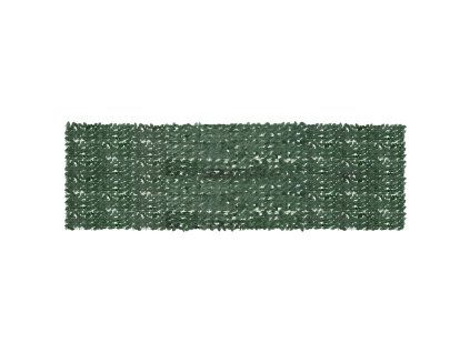 vidaXL Balkónová zástěna s tmavě zelenými listy 500 x 150 cm