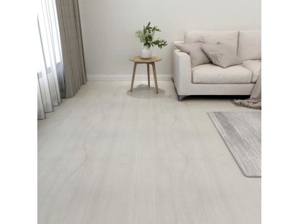 vidaXL Samolepicí podlahové desky 55 ks PVC 5,11 m² krémové