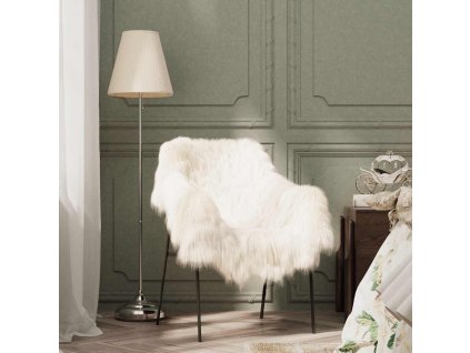 vidaXL Přehoz na židli z islandské ovčí kůže krémový 70 x 110 cm