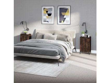 vidaXL Noční stolky 2 ks kouřový dub 40 x 35 x 70 cm kompozitní dřevo