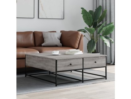 vidaXL Konferenční stolek šedý sonoma 100x99x40 cm kompozitní dřevo
