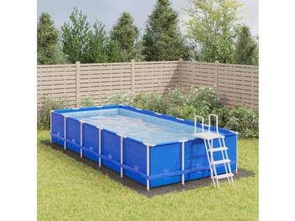 vidaXL Podložka pod bazén světle šedá 750x370 cm polyester geotextilie