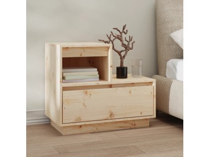 vidaXL Noční stolek 60 x 34 x 51 cm masivní borové dřevo