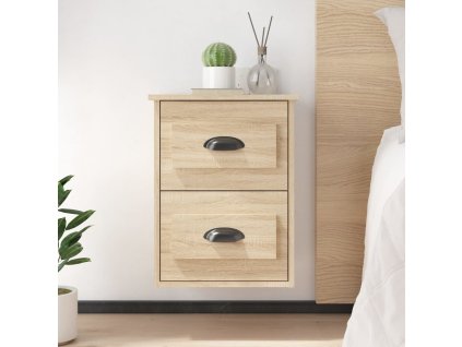 vidaXL Nástěnné noční stolky 2 ks dub sonoma 41,5 x 36 x 53 cm