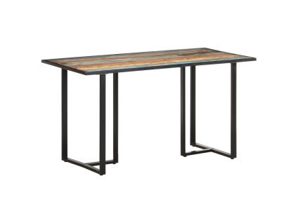 vidaXL Jídelní stůl 140 cm masivní recyklované dřevo