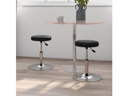 vidaXL Jídelní židle 2 ks černé umělá kůže