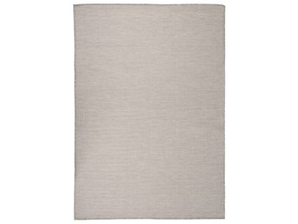 vidaXL Venkovní hladce tkaný koberec 160x230 cm taupe
