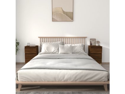 vidaXL Noční stolky 2 ks hnědý dub 40 x 35 x 70 cm