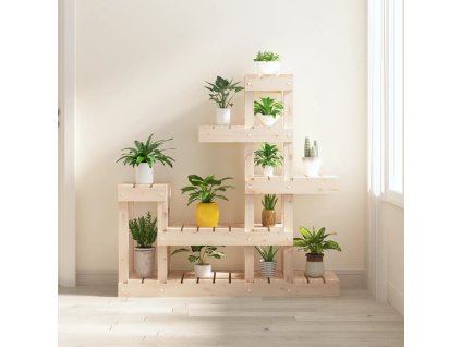 vidaXL Stojan na rostliny 92 x 25 x 97 cm masivní borové dřevo