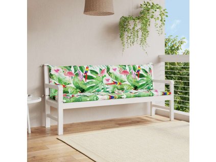 vidaXL Podušky na zahradní lavici 2 ks vícebarevné 200x50x7 cm textil