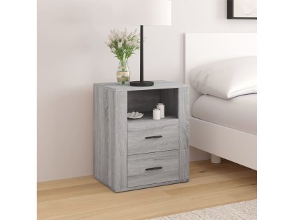 vidaXL Noční stolek šedý sonoma 50x36x60 cm kompozitní dřevo