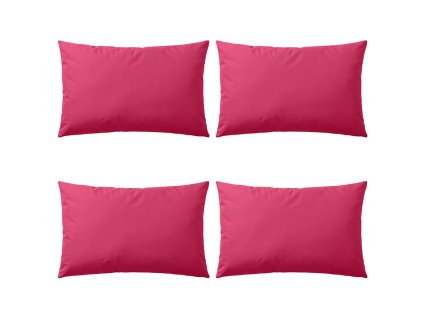 vidaXL Venkovní polštáře 4 ks 60x40 cm růžová