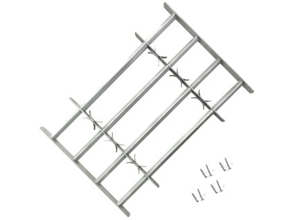 Nastavitelná bezpečnostní okenní mříž se 4 příčkami 1000–1500 mm