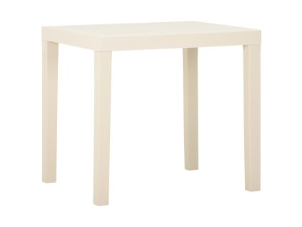 vidaXL Zahradní stůl bílý 79 x 65 x 72 cm plast