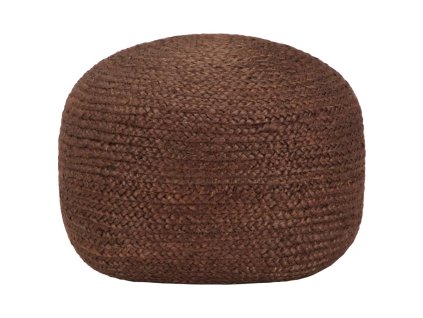 vidaXL Ručně vyrobený sedací puf hnědý 40 x 45 cm juta