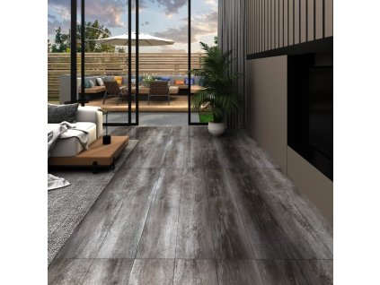 vidaXL Samolepicí podlahová krytina PVC 5,21 m² 2 mm pruhované dřevo