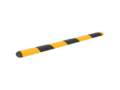 vidaXL Zpomalovací práh žlutý a černý 323 x 32,5 x 4 cm pryž
