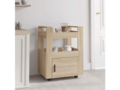 vidaXL Kuchyňský vozík dub sonoma 60 x 45 x 80 cm kompozitní dřevo