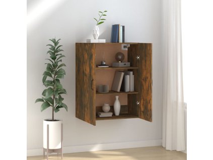 vidaXL Závěsná skříňka kouřový dub 69,5 x 34 x 90 cm kompozitní dřevo
