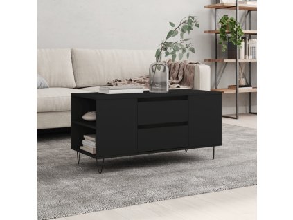vidaXL Konferenční stolek černý 102 x 44,5 x 50 cm kompozitní dřevo